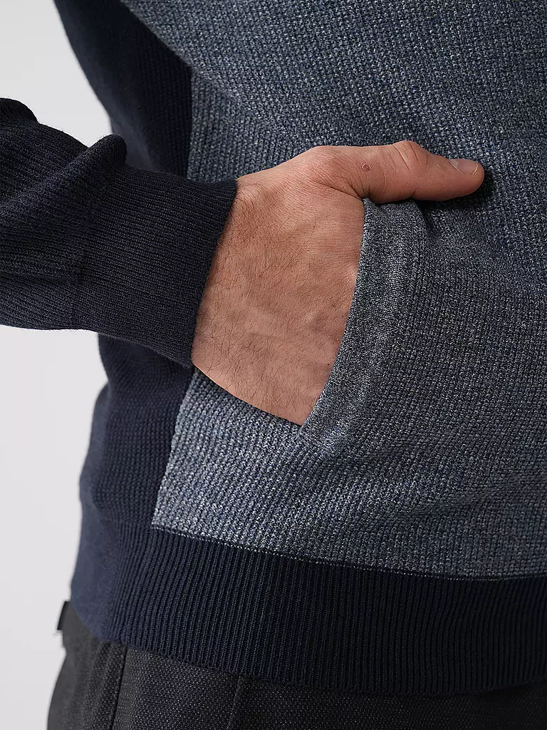 FYNCH HATTON Sweatjacke dunkelblau