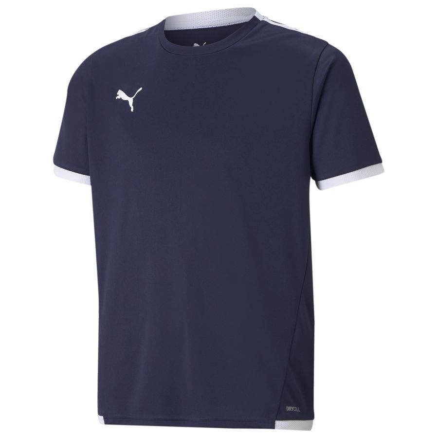 PUMA Maillot teamLIGA - Bleu Marine/Blanc Enfant