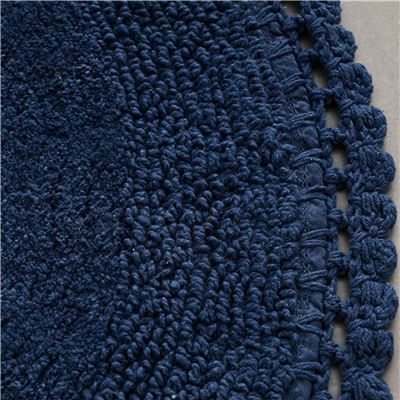 Tapis de bain coton finition crochet - 1700 g/m² - BECQUET CRÉATION