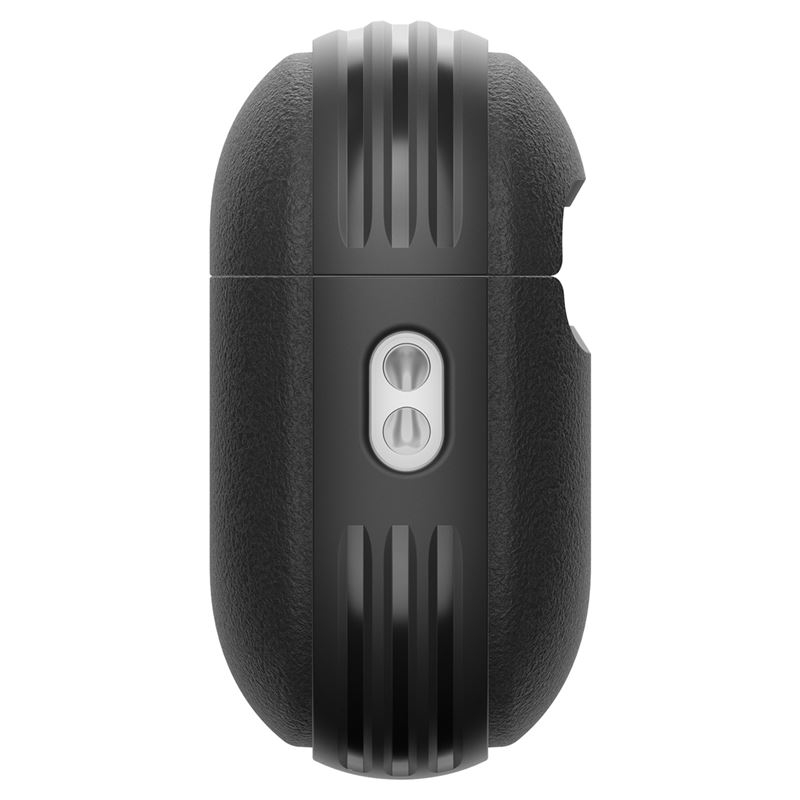 AirPods Pro 3 Vault Gummi Schutzhülle Abdeckung mit Karabiner (ACS09826) - Schwarz