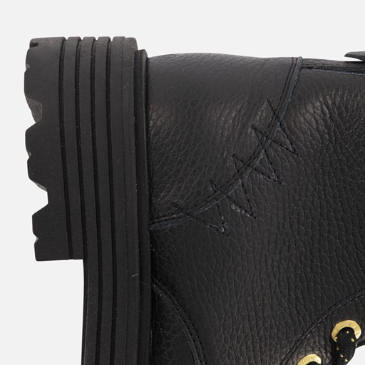 Red-Rag Veterboots zwart Leer