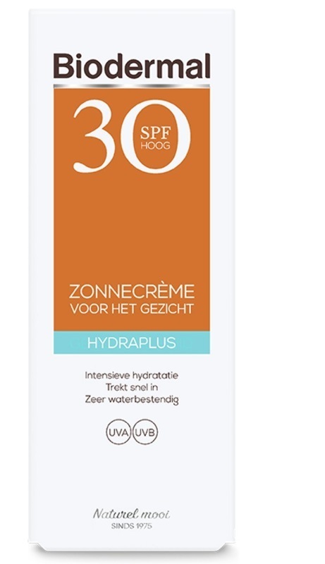 Biodermal Zonnecrème Gezicht Hydraplus SPF30 50ml