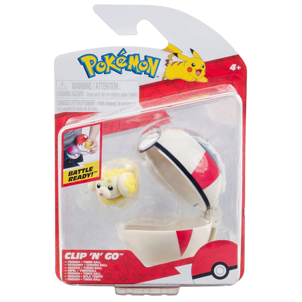 Pokémon Clip 'N' Go Fidough und Timerball