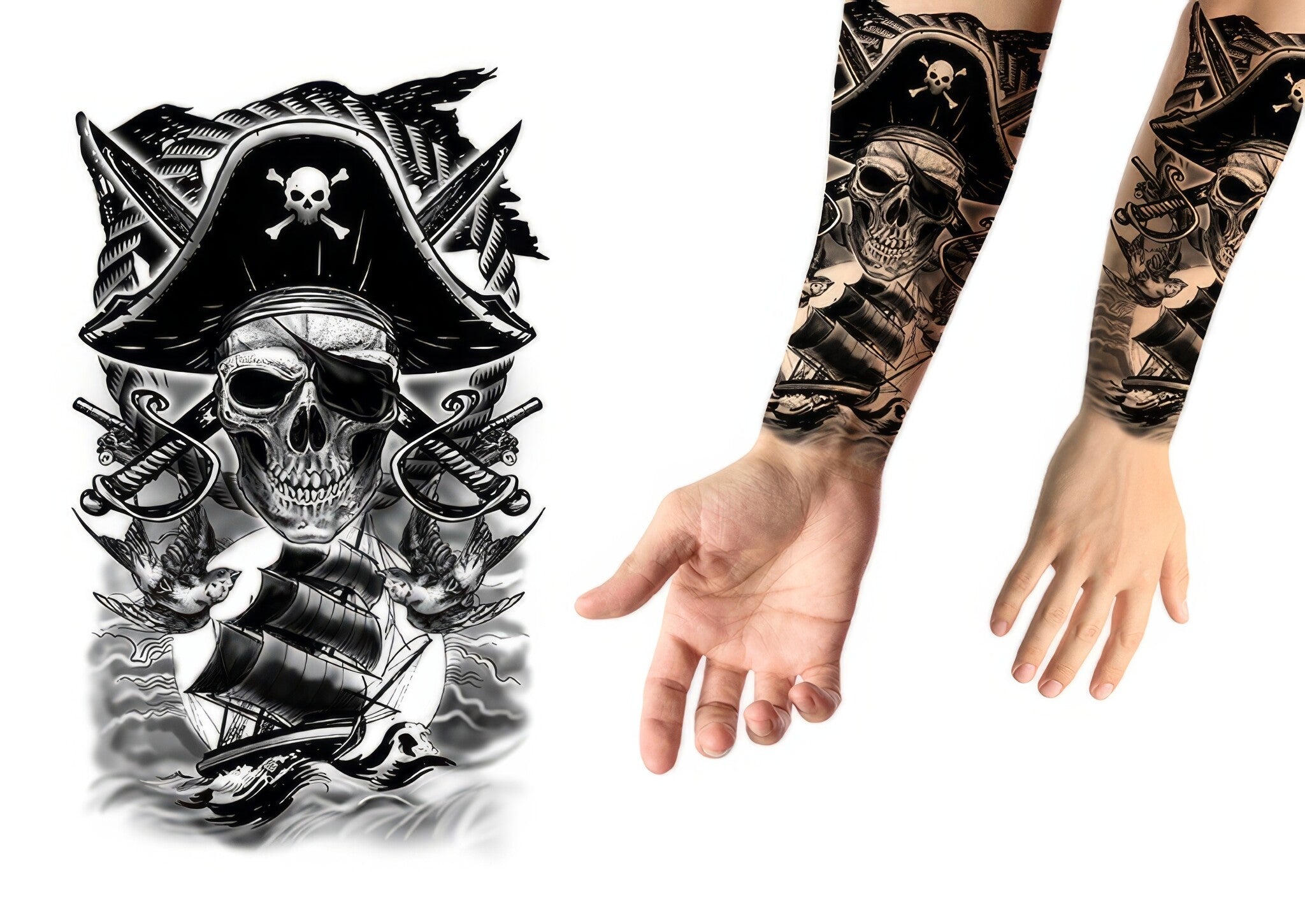 Nep Tattoo Piraten 30cm
