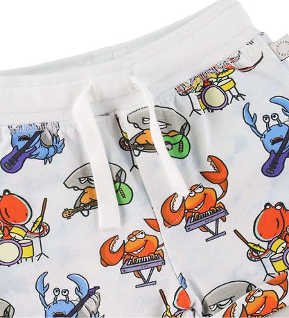 Stella McCartney Kids Sweatshorts - Weiß m. Meeresdruck