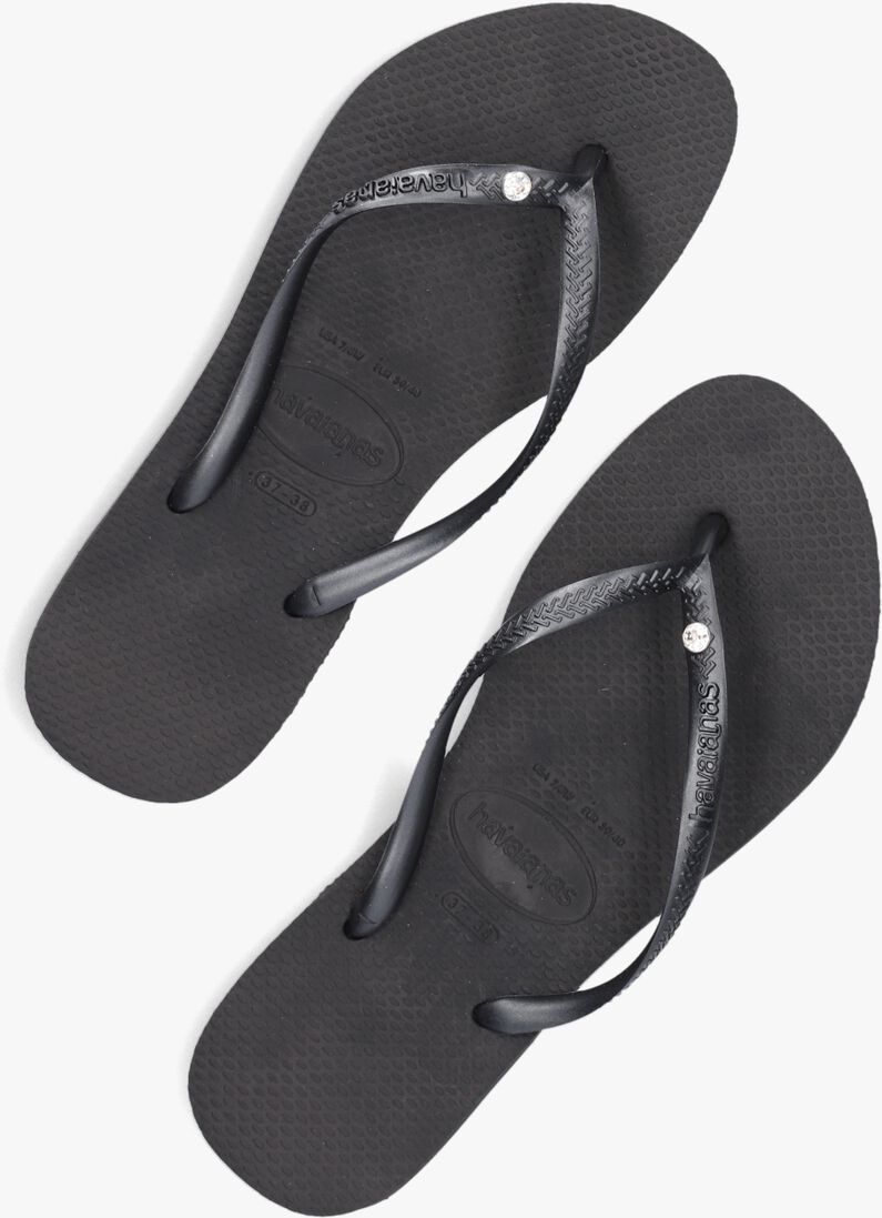 HAVAIANAS zwarte havaianas teenslippers slim crystal sw ii
