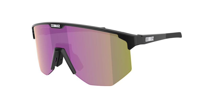 Bliz Hero Small Cykelbriller Matsort med Lilla Linse