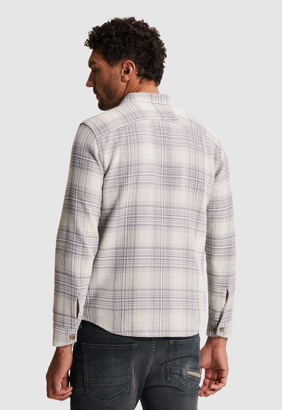 Cast Iron Checkered Waffle Jacket