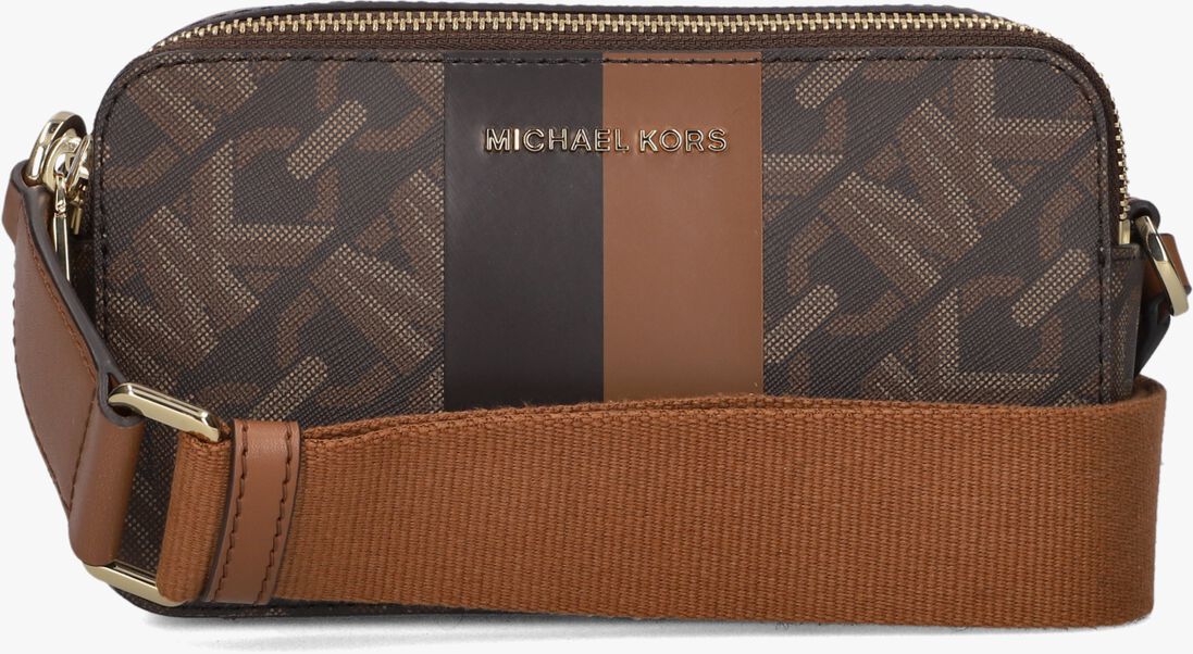 MICHAEL KORS cognac michael kors handtas sm dbl zp camra chn xbody