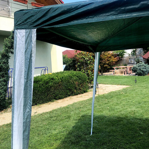 Strend Pro - Pabellón para jardín, metal, verde Verde
