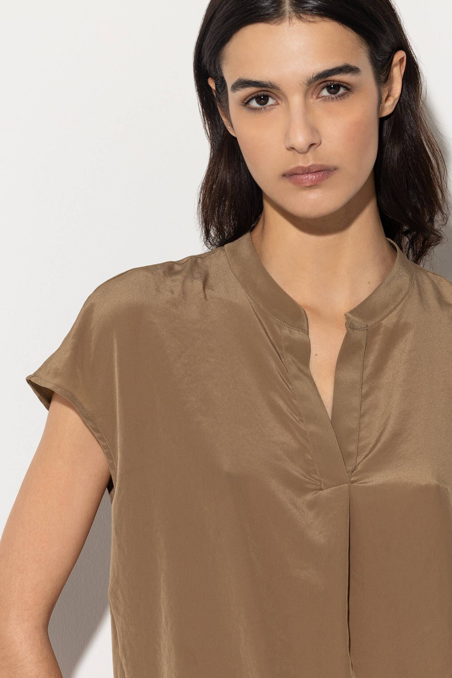 Luisa Cerano| Damen Tunika mit Poloblende