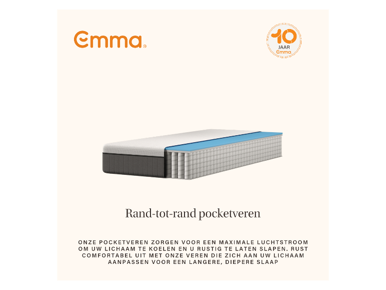 Pocketvering matras Hybrid Lite