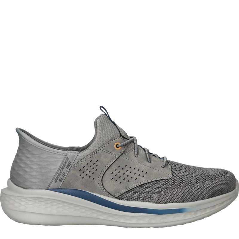 Skechers Slade Caster Slip-Ins Relaxed Fit Sneakers Grijs Heren