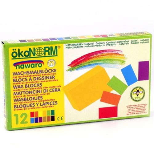 Ökonorm bijenwas blokjes - 12st