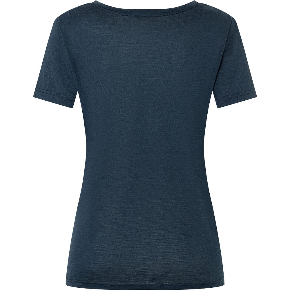 super.natural Grid T-Shirt Damen blueberry
