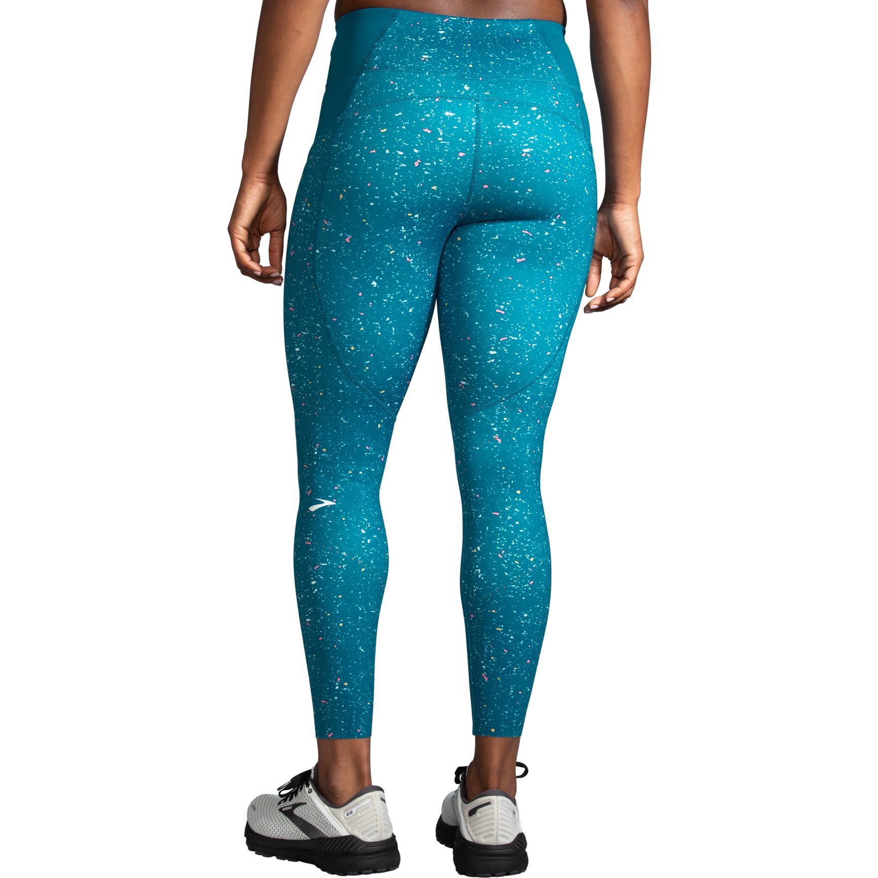 Brooks Method 7/8-Tights Damen lagoon speckle print
