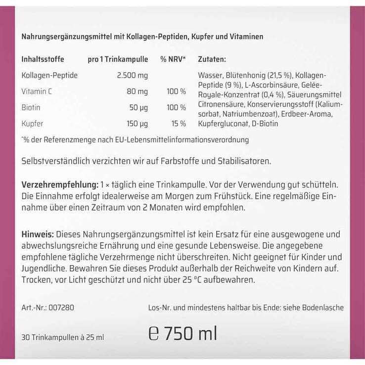 Sanhelios Beauty Kollagen Trinkampullen, 30 St