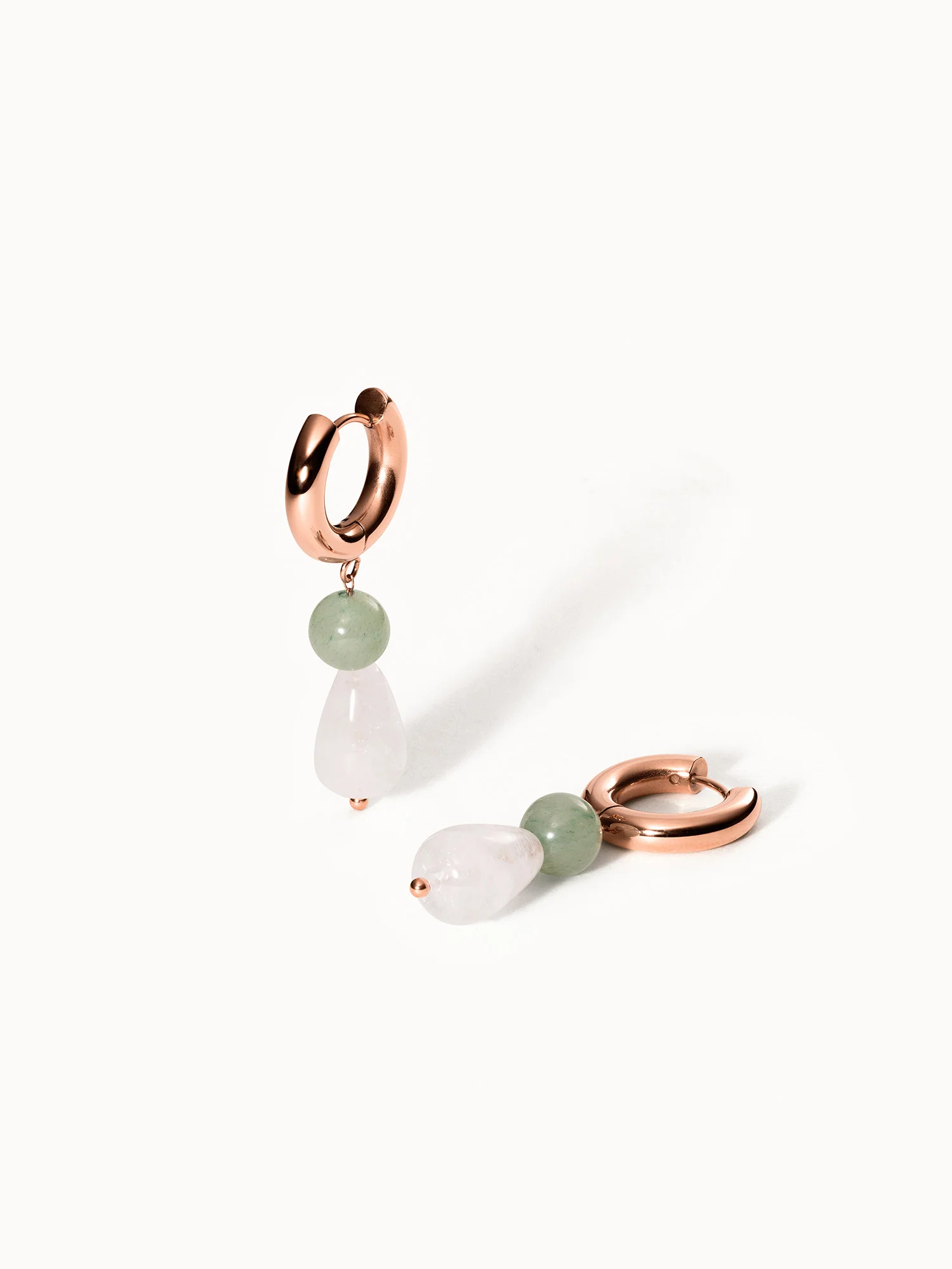 Clear Quartz Drop Ohrringe - PURELEI