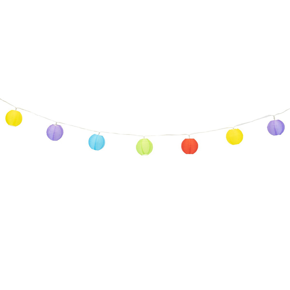 Cordon de lampe - lanterne led - 10 lumières - énergie solaire
