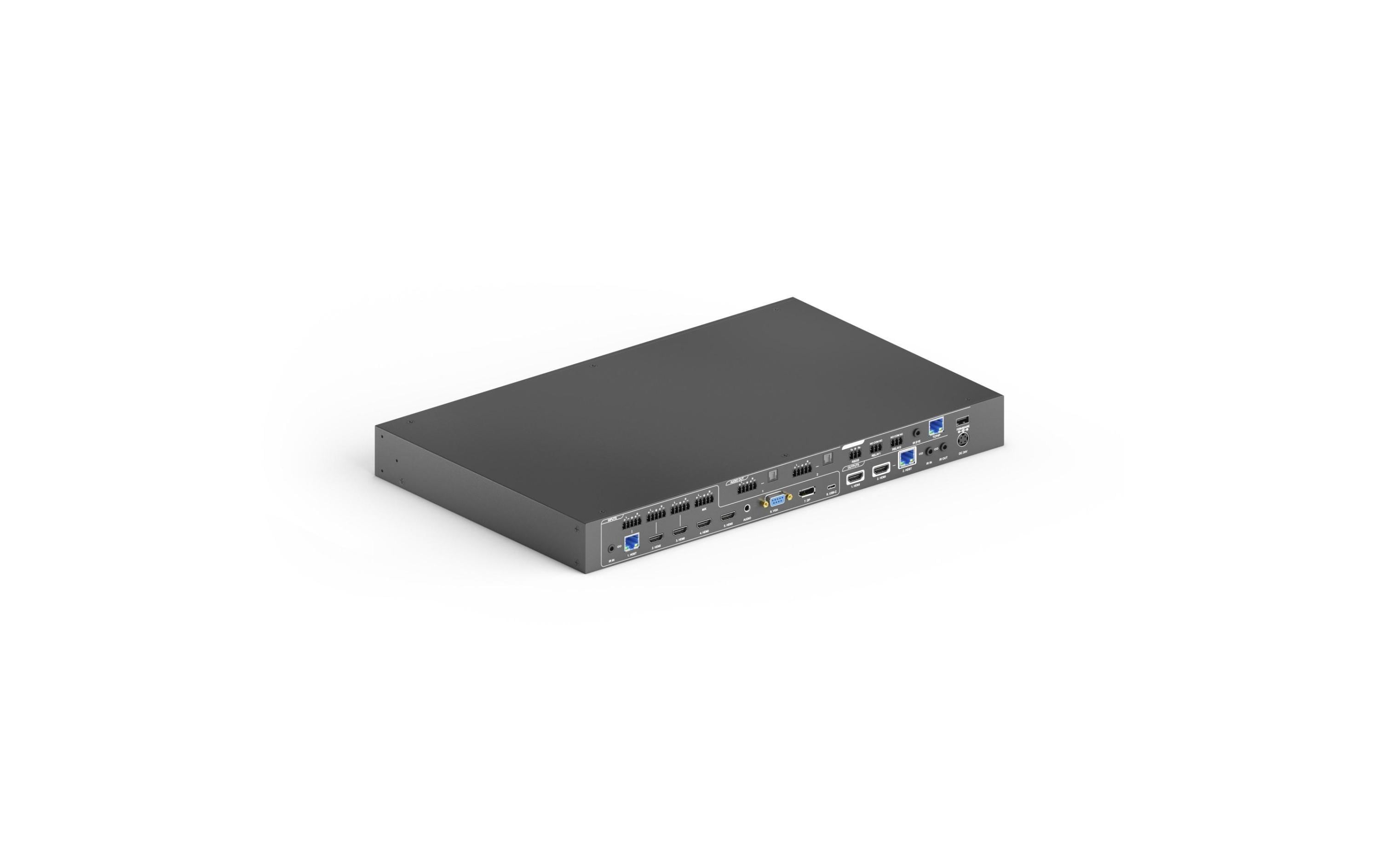 Matrix Switcher PT-PMS-82S Multiformat HDBaseT<br>8x2 4K 18Gbps Seamless Multiformat HDBaseT Presentation Matrix Switcher Set