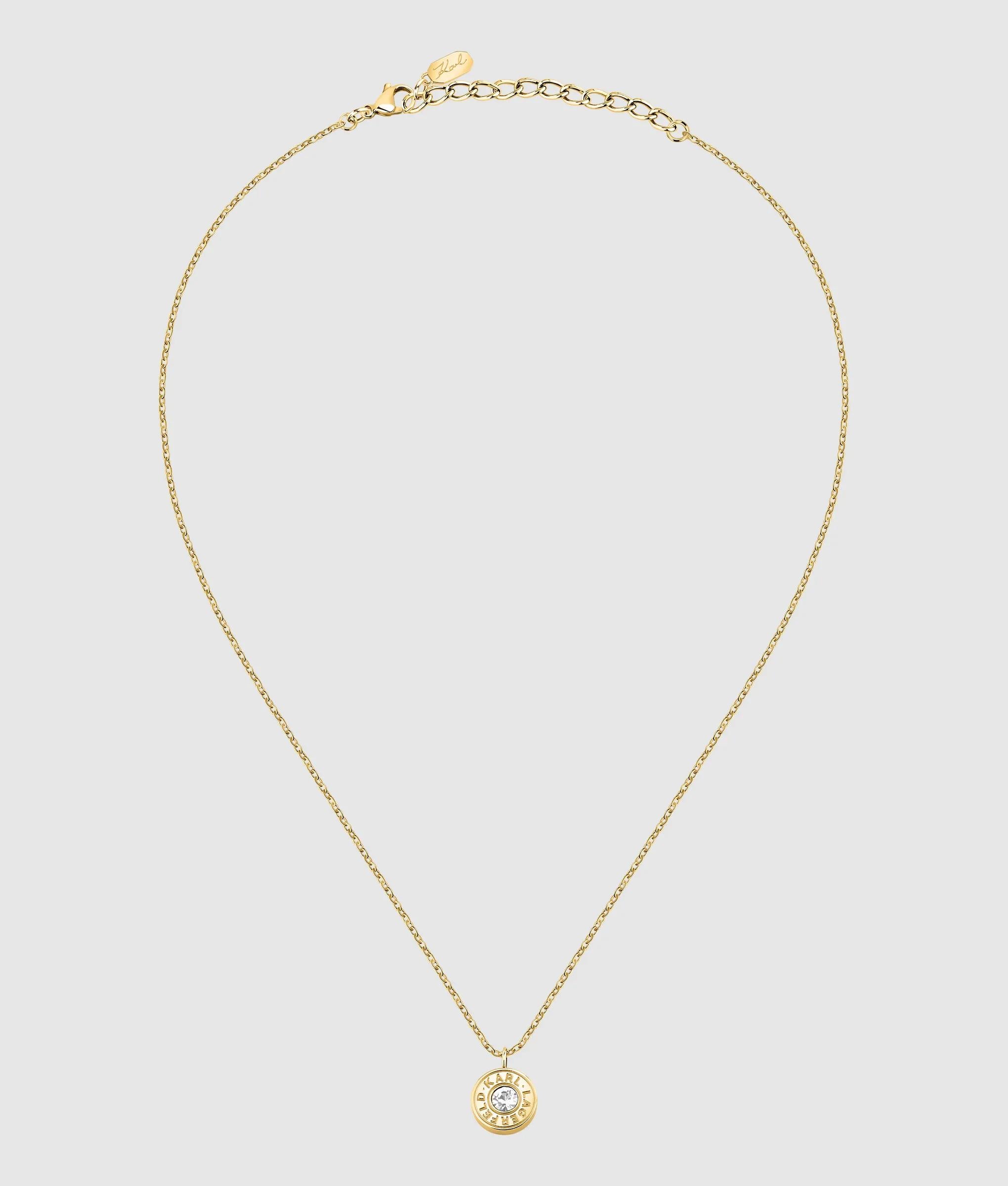 Gouden circle logo bedelketting