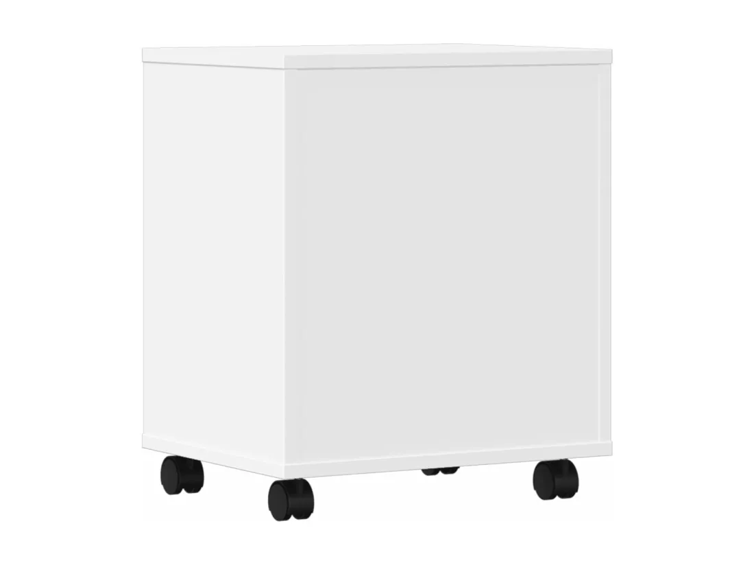 Support d'imprimante avec roulettes blanc 41x32x48 cm