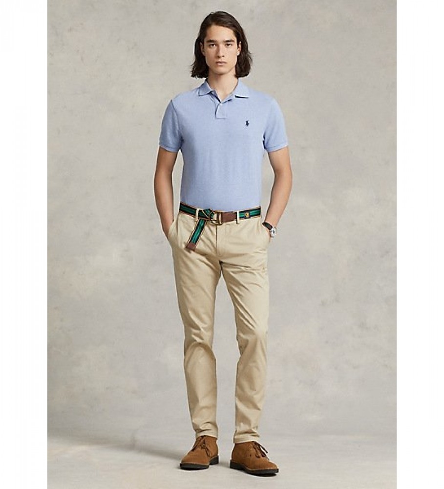 Polo Ralph Lauren Slim Fit Piqué, Azul