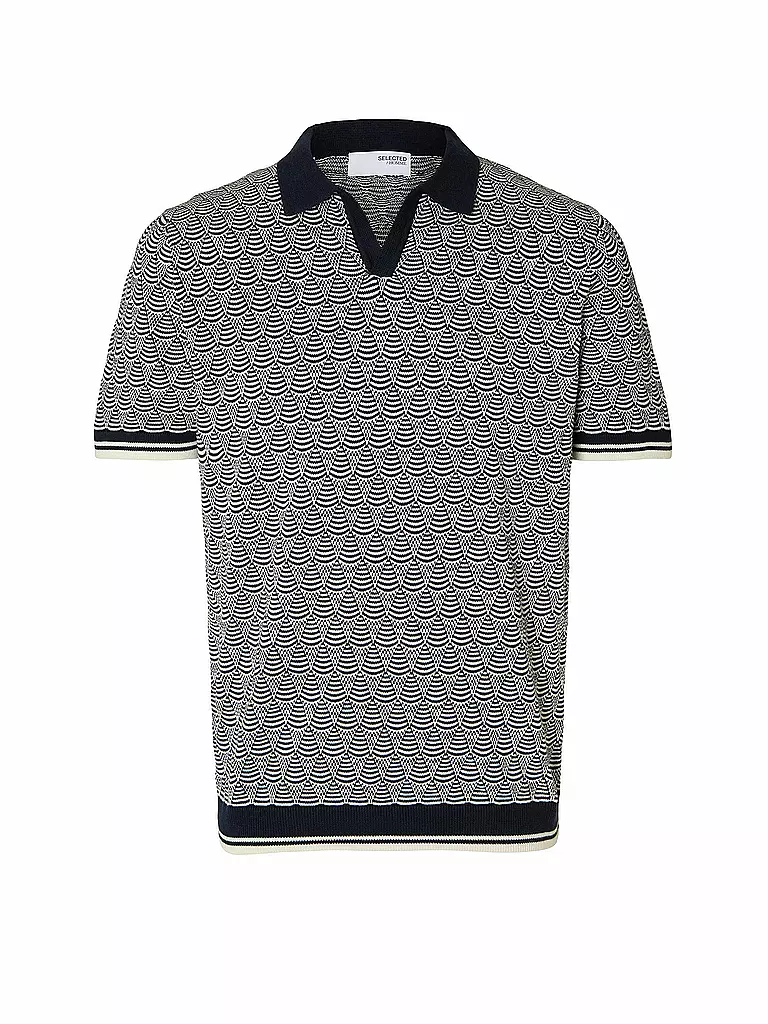 SELECTED Poloshirt SLHWIFI dunkelblau