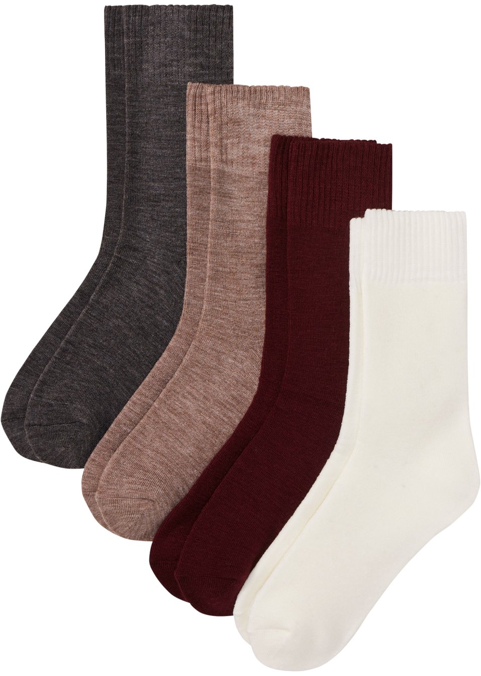 Lot de 4 paires de chaussettes thermo avec intérieur éponge