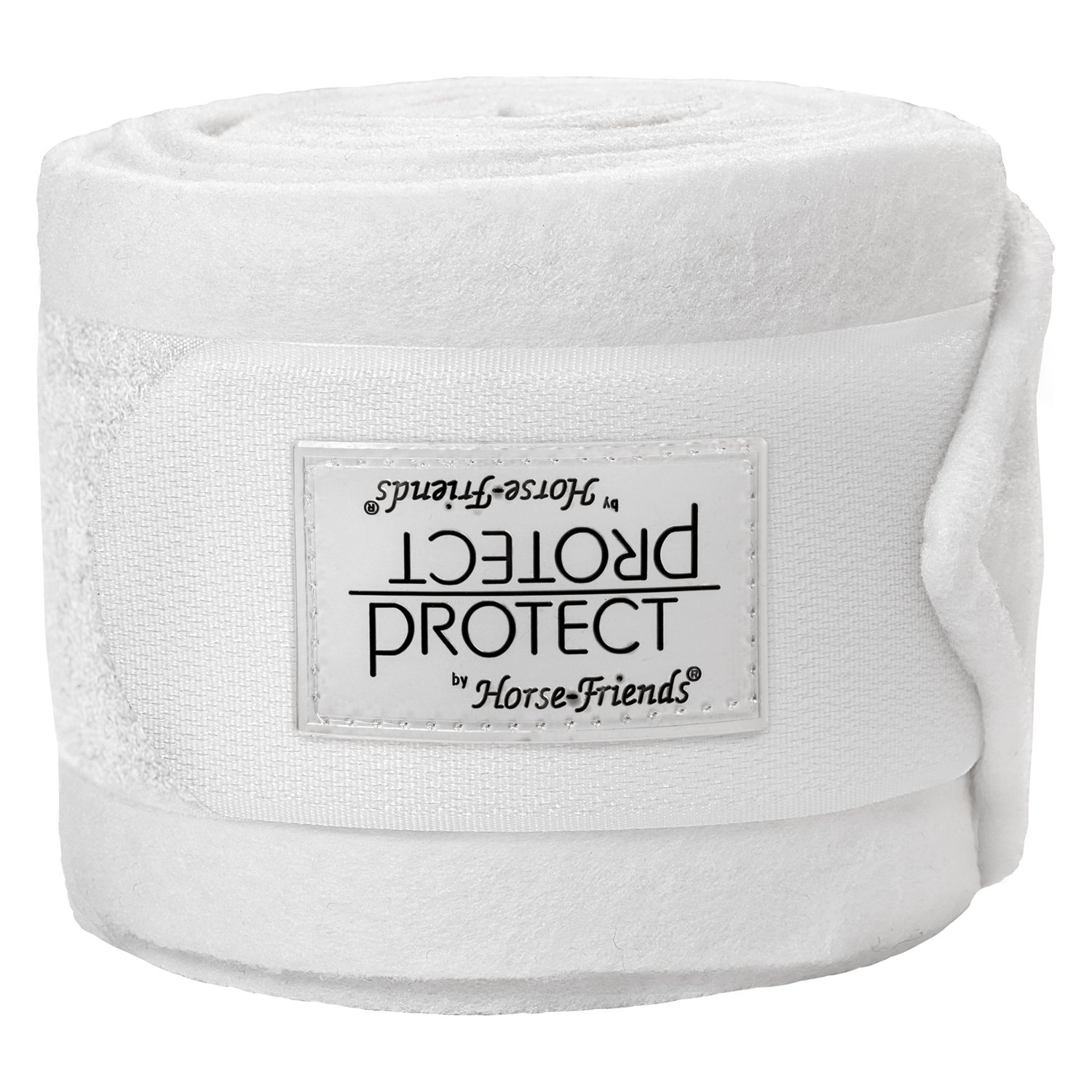 PROTECT by Horse-Friends Fleecebandagen für Ponys  - weiß - Pony(2.9 m x 8.5 cm)