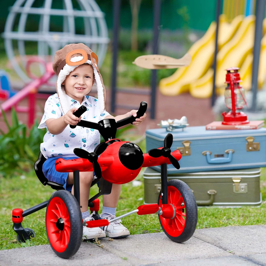 ROLLPLAY Flex Pedal Drifter Kinderfahrzeug  Tretfahrzeug zusammenklappbar Rot Rot