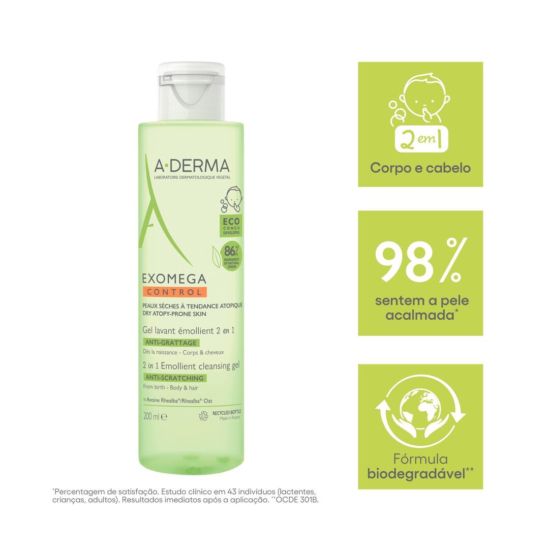 Exomega Control Gel Corpo e Cabelo - 200ml