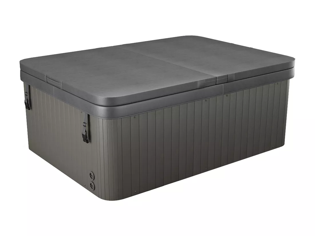 SPA 4 places blanc perlé avec bâche - 16 jets - L210 x P152 x H76 cm - Système BALBOA - LULA IV