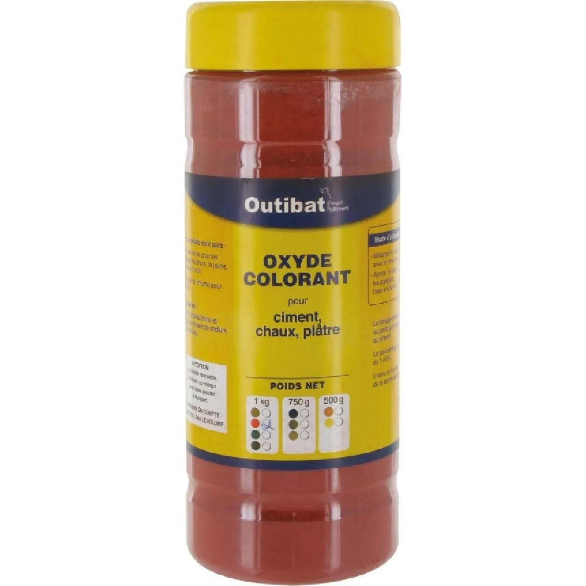 Outibat Colorant pour ciment - Rouge vif