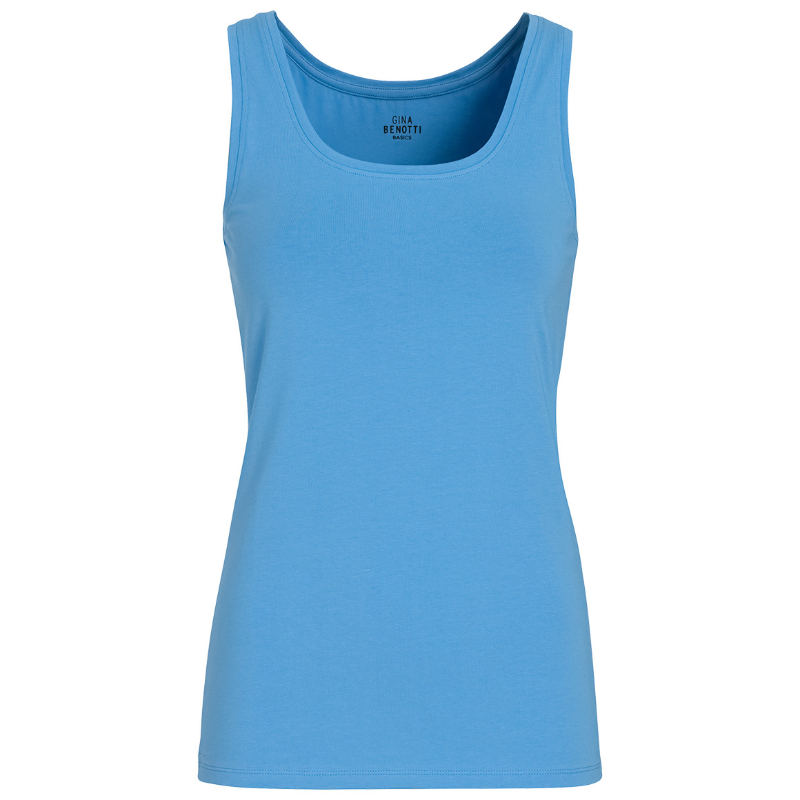 Gina Benotti Damen Top im Basic-Look hellblau
