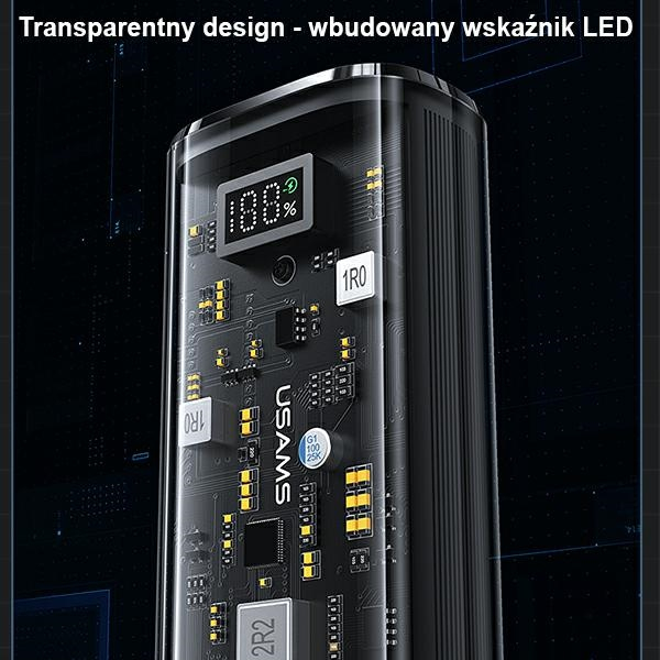 (20W) 9000mAh USB C / USB A Powerbank Power Delivery Ladegerät inkl. USB C Ladekabel (10KCD18901) - Schwarz
