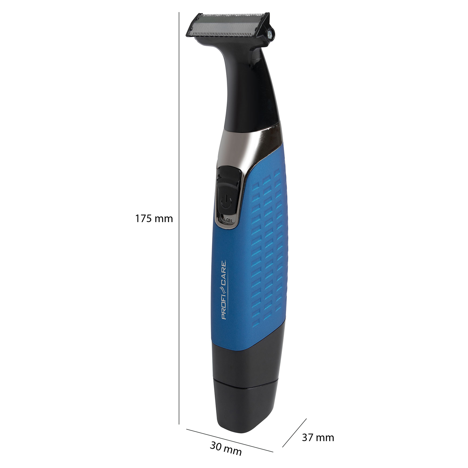 PROFICARE Body-Hair Trimmer - blau-schwarz - 2 in 1