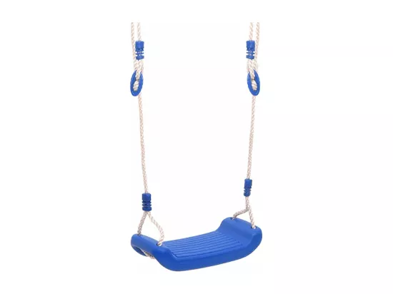Sièges de balan?oire avec cordes 2 pcs bleu 37x15 cm PE