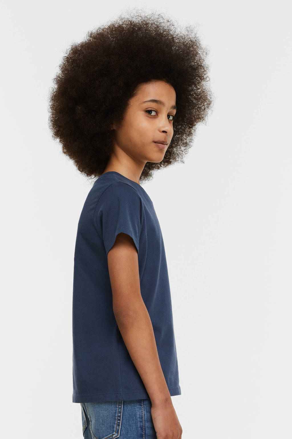 anytime T-shirt donkerblauw