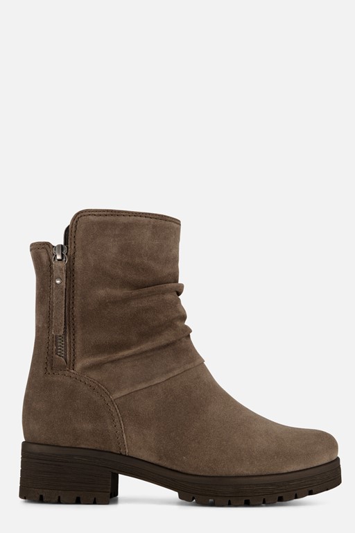 Gabor Enkellaarsjes taupe Suede