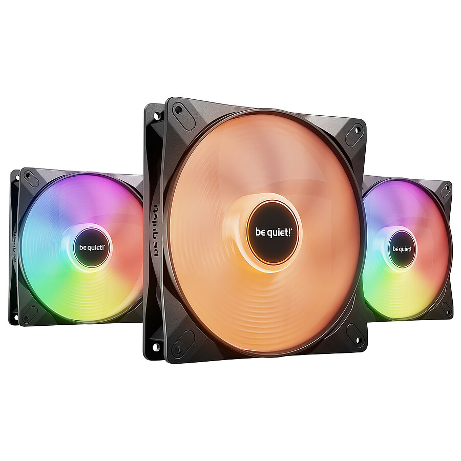 be quiet! Light Wings LX 140 mm PWM Triple Pack - Noir