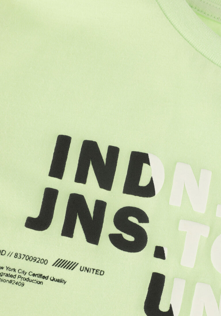 INDIAN BLUE JEANS lime indian blue jeans t-shirt t-shirt indian rainbow