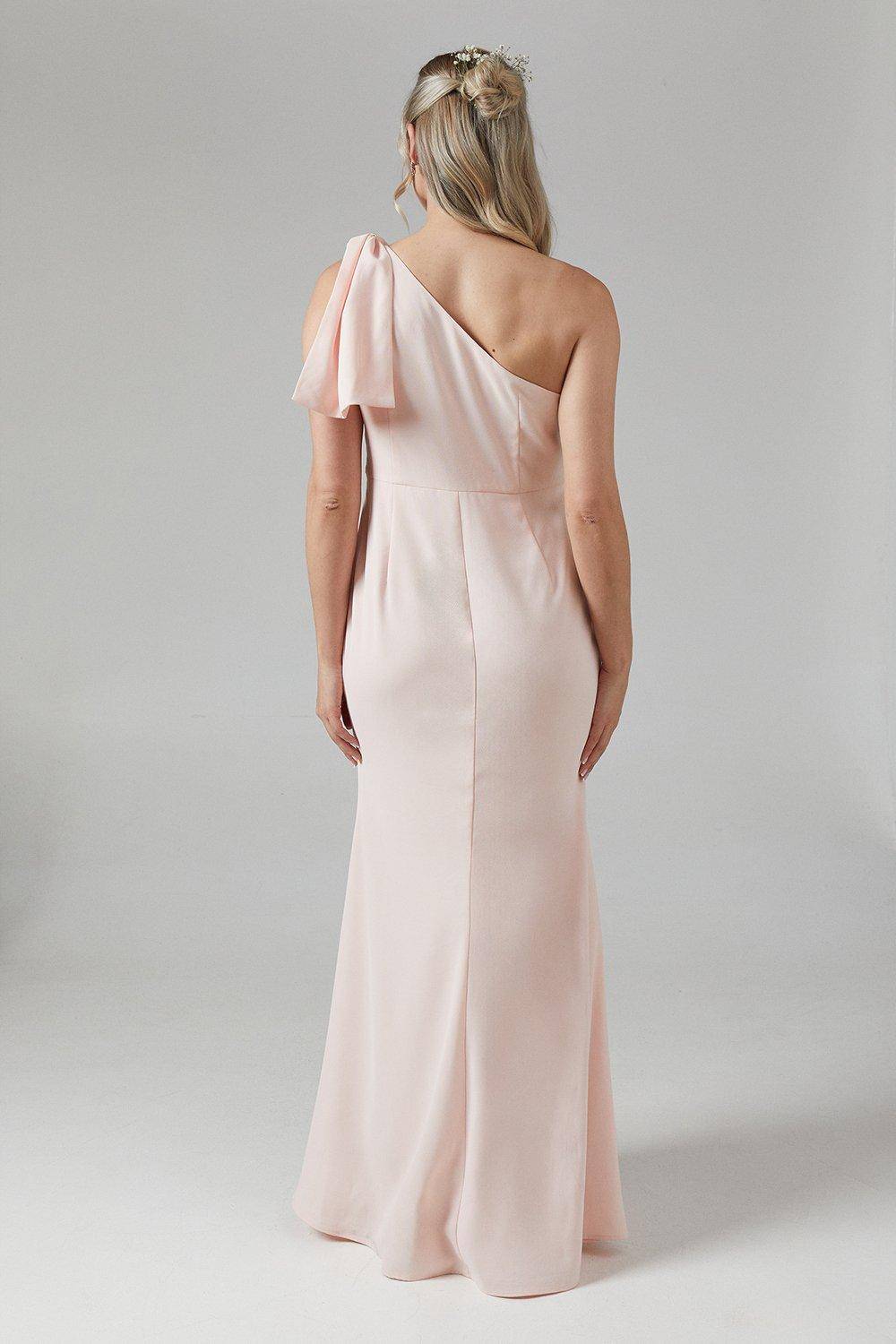 Coast Robe Longue de Demoiselle d'Honneur de Maternité avec Nœud et Épaule Dénudée