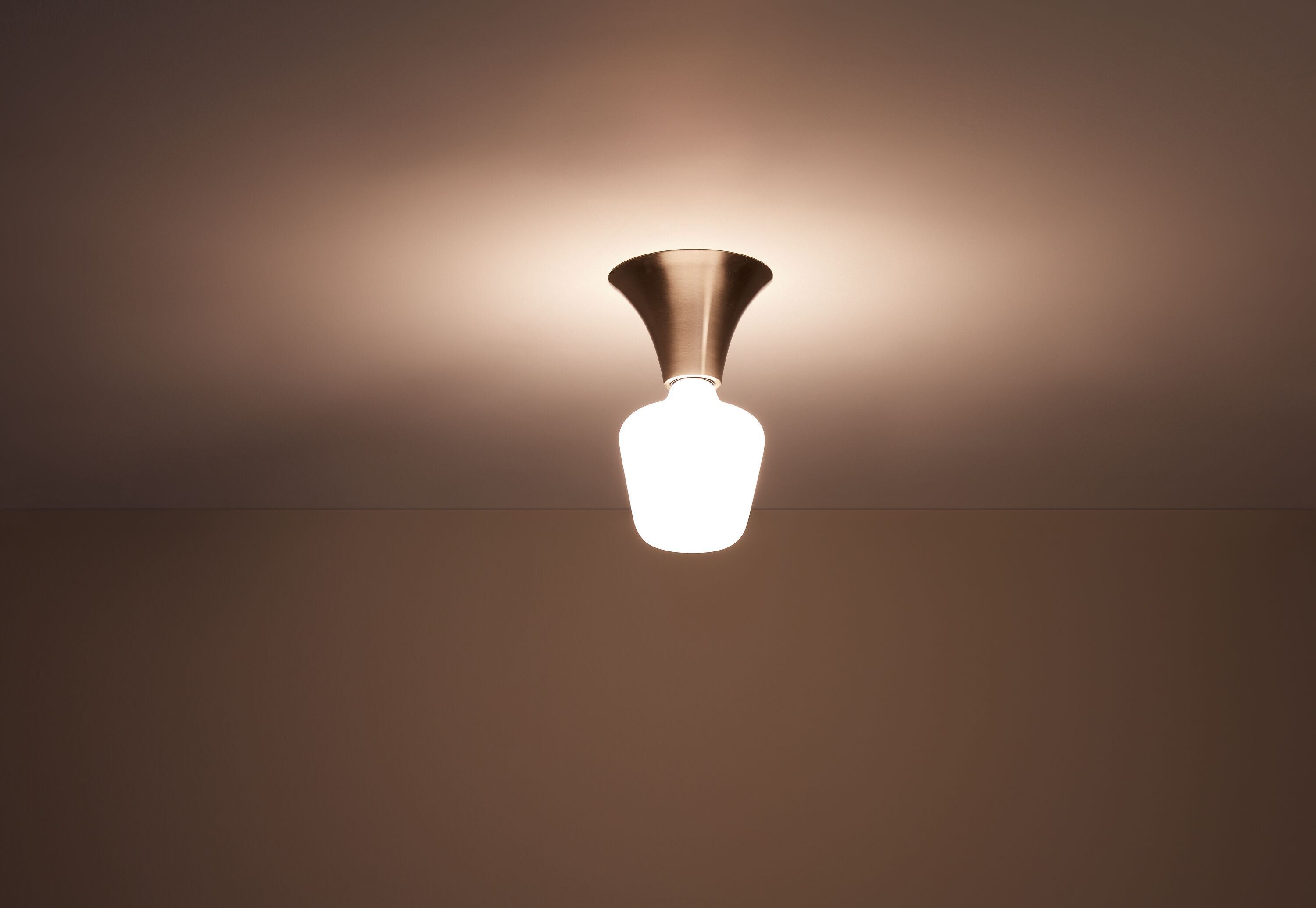 THEO Wand- / Deckenleuchte - Nickel / H: 10.0 cm x D: 14.0 cm