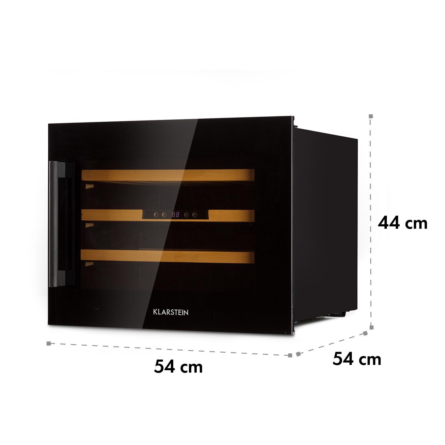 Vinsider 24 Built-In Uno Onyx Einbau-Weinkühlschrank 24 Flaschen 57 L