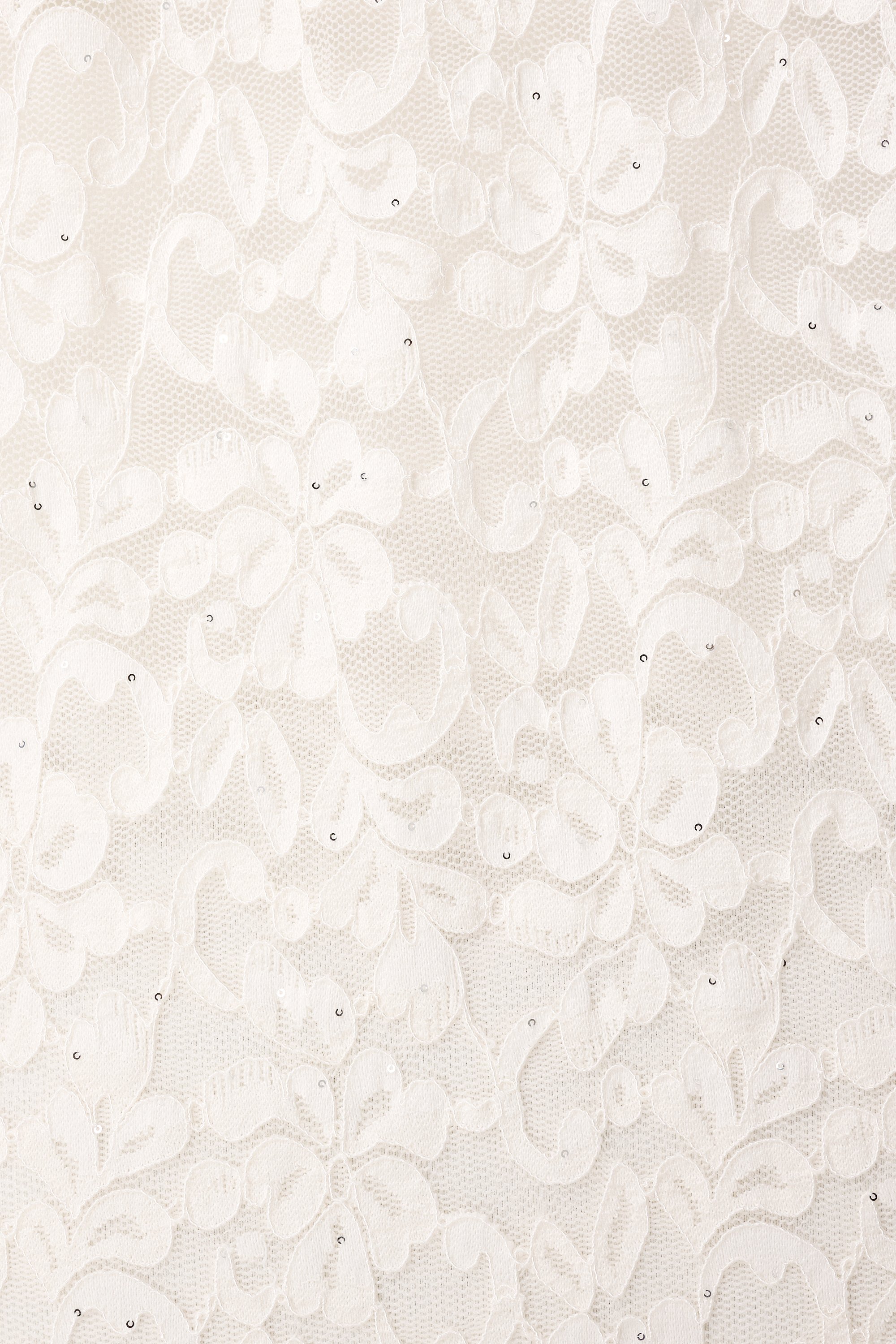 Top met kant en pailetten Cream