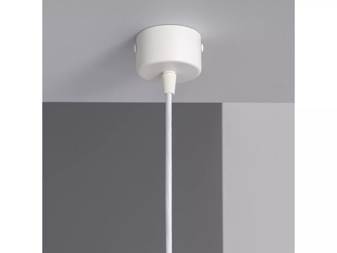 Suspension Métal Quartz Blanc