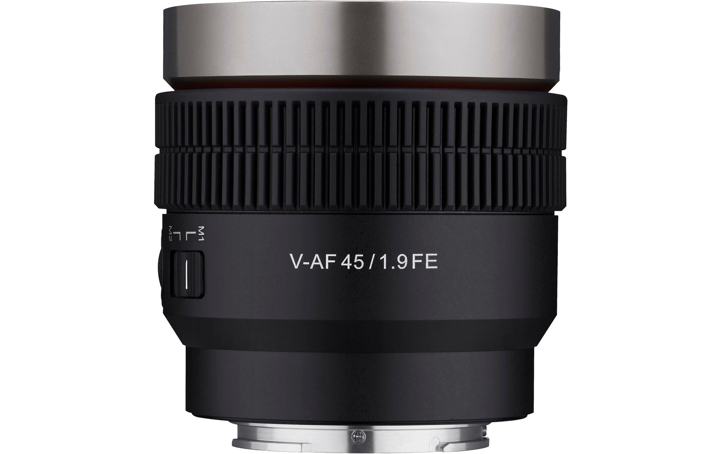 Festbrennweite V-AF 45mm T/1.9 FE – Sony E-Mount<br>Ultraleichtes, ultrakompaktes Kinoobjektiv mit Autofokus