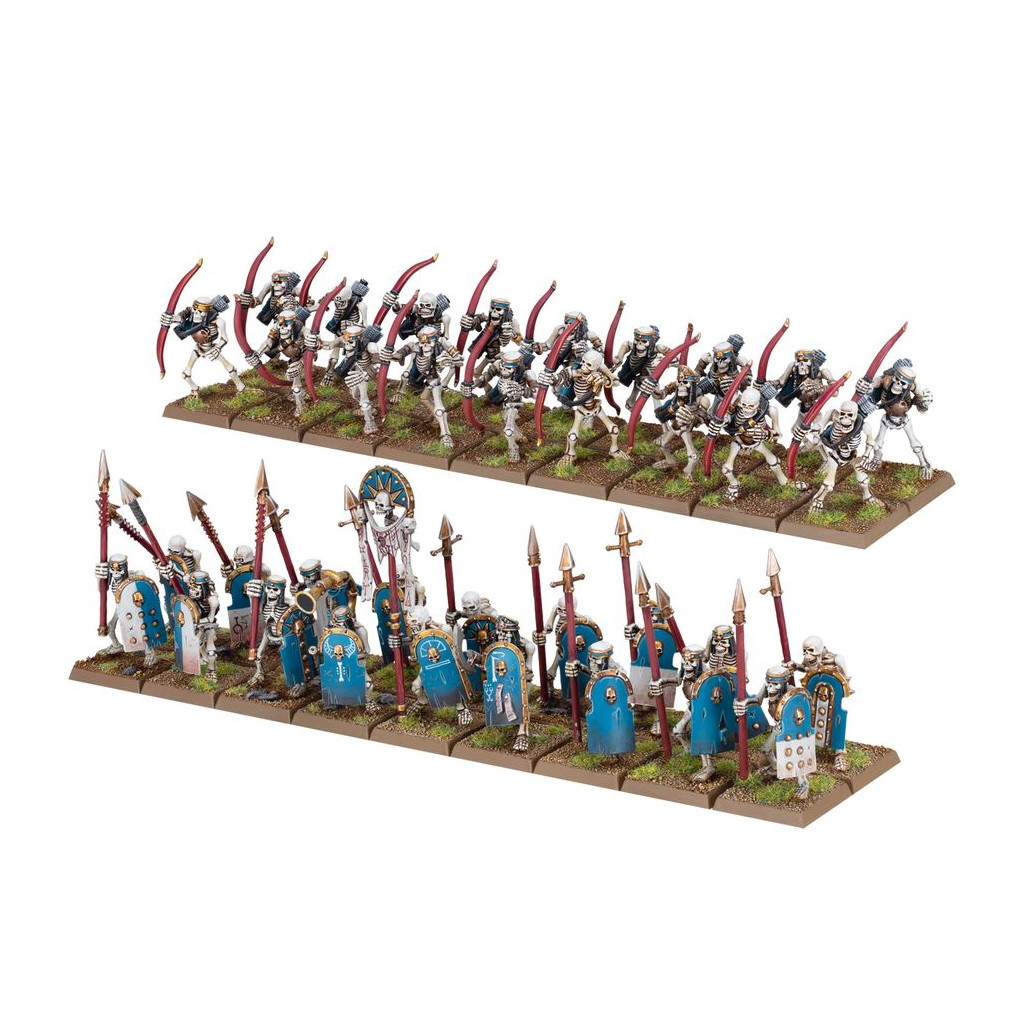 Warhammer - The Old World : Roi des Tombes de Khemri - Guerriers / Archers Squelettes