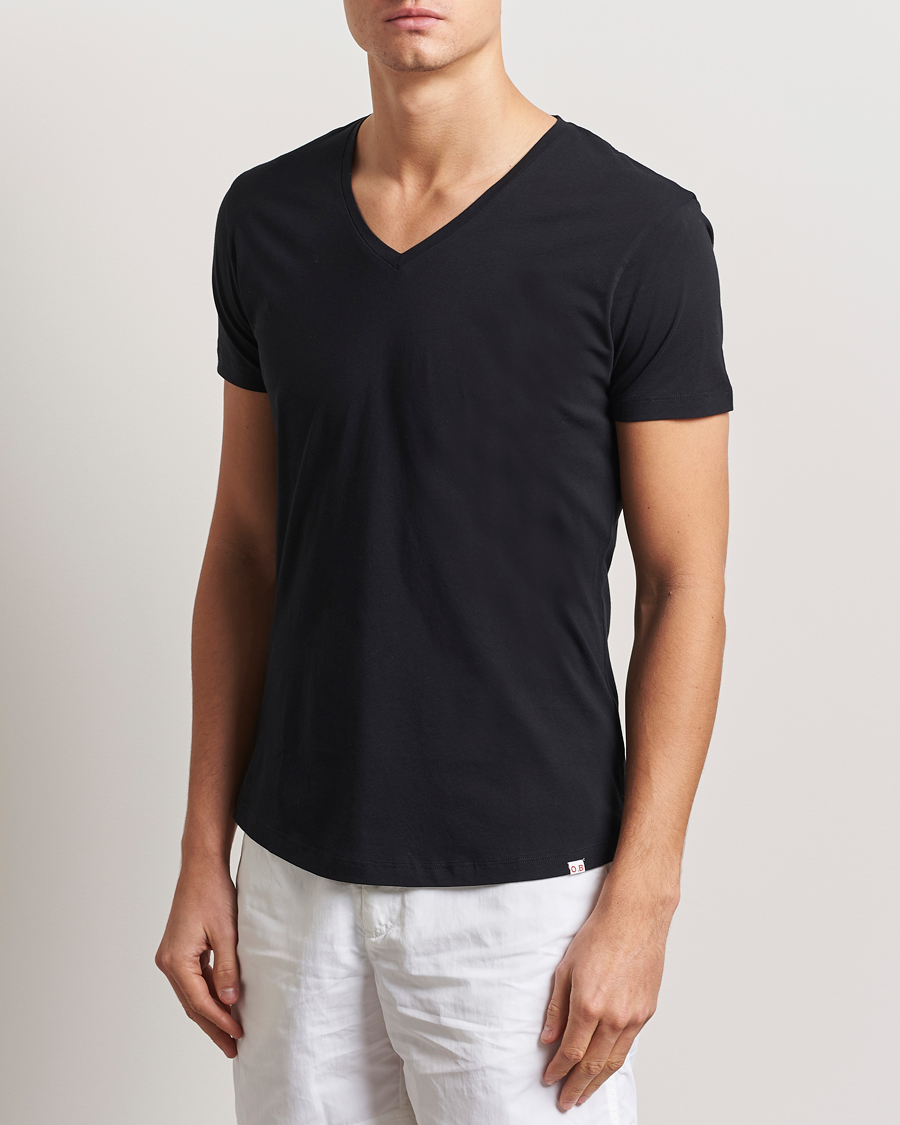 Orlebar Brown OB V-Neck Tee Black